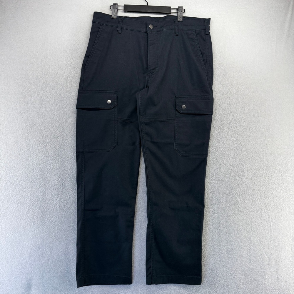 40 Grit Duluth Trading Cargo Pants Mens 36x30 Black Standard Fit Workwear Work